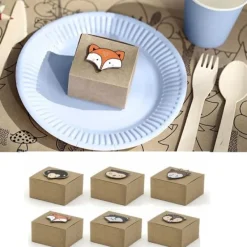 Badaboum Boite A Dragees Kraft Woodland X 6 Pi Ces