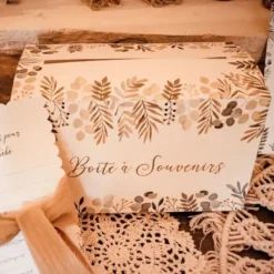 Boite A Souvenirs Oh Baby Vegetal Theme D Co Baby Shower