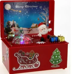 Badaboum Boite De Noel Lumineuse Et Musicale New