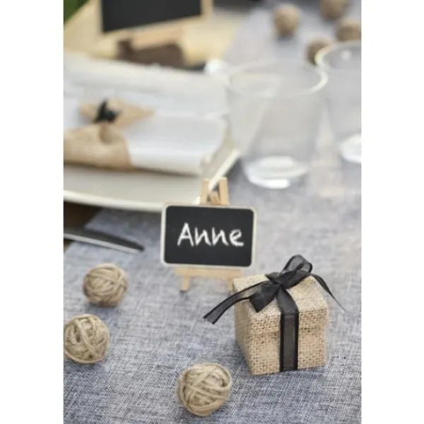 Best Boite Dragees Carr E En Jute Naturelle X 4 Pi Ces Theme Jute