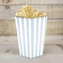 Online Boites Pop-Corn Bleu Pastel Et Or X8 Pi Ces Theme Deco Pastel