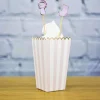 Outlet Boites Pop-Corn Rose Pastel Et Blanche X8 Pi Ces Theme Deco Pastel