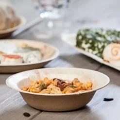 Best Bol En Bois Feuille De Palmier X 6 Pi Ces Theme Eco-Responsable