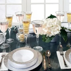 Badaboum Bol En Plastique Prestige Argent 19Cm X 5 Pi Ces Outlet