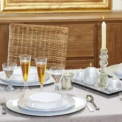 Badaboum Bol En Plastique Prestige Argent 19Cm X 5 Pi Ces Outlet