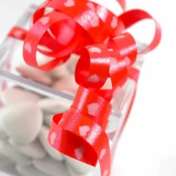 Badaboum Bolduc Rouge Avec Coeur Blanc 50 M Tres