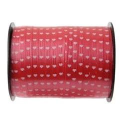 Badaboum Bolduc Rouge Avec Coeur Blanc 50 M Tres