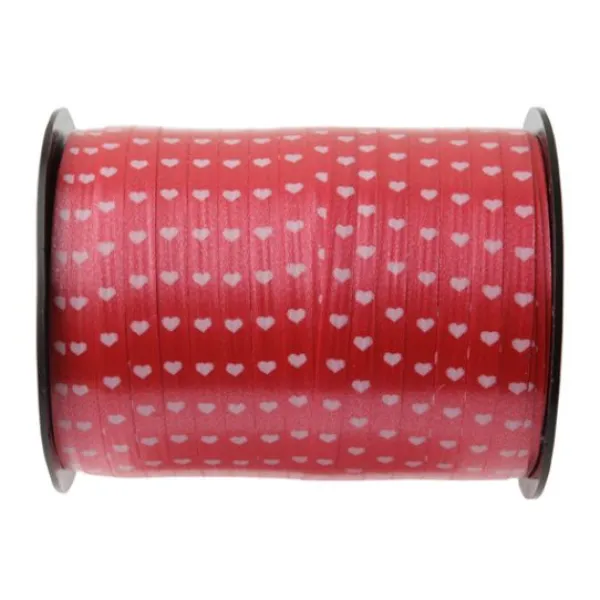 Badaboum Bolduc Rouge Avec Coeur Blanc 50 M Tres