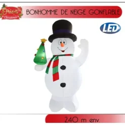 Badaboum Bonhomme De Neige Gonflable Avec Sapin Best