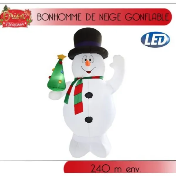 Badaboum Bonhomme De Neige Gonflable Avec Sapin Best