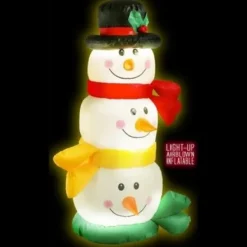 Badaboum Bonhomme De Neige Gonflable Lumineux 120Cm Discount