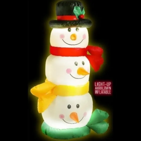 Badaboum Bonhomme De Neige Gonflable Lumineux 120Cm Discount