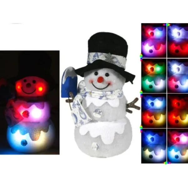 Badaboum Bonhomme De Neige Lumineux 20Cm Avec Variation De Couleur Clearance