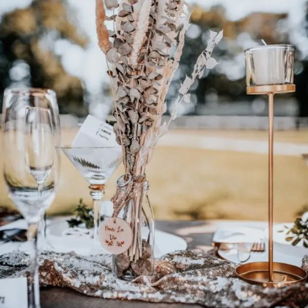 Badaboum Bougeoir Bilbao Sur Pied Rose Gold