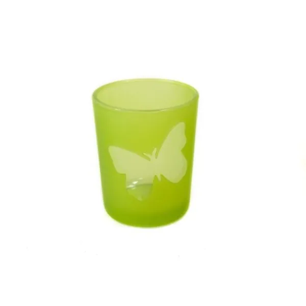 Badaboum Bougeoir Pas Cher Papillon Vert Anis