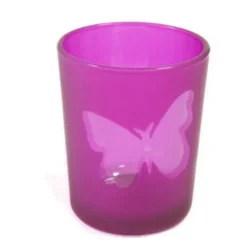 Badaboum Bougeoir Pas Cher Papillon Fuchsia