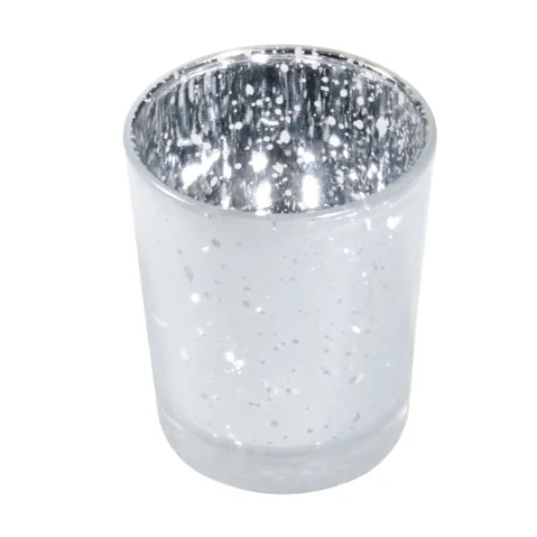 Badaboum Bougeoir Vase En M Tal Blanc Givr