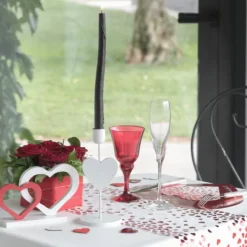 Badaboum Bougeoire Mariage En Forme De Coeur 24 Cm