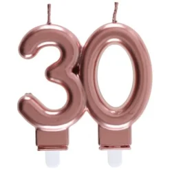 Badaboum Bougie Anniversaire 30 Ans Rose Gold