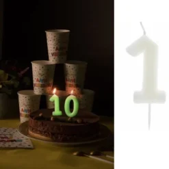 Best Bougie Anniversaire Chiffre 1 Phosphorescente Theme Joyeux Anniversaire