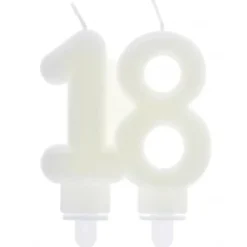 Online Bougie Anniversaire Chiffre 18 Phosphorescente Theme Joyeux Anniversaire