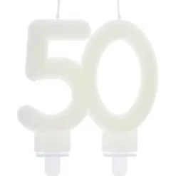 Hot Bougie Anniversaire Chiffre 50 Phosphorescente Theme Joyeux Anniversaire