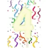 Bougie Anniversaire Chiffre 4 Phosphorescente Theme Joyeux Anniversaire