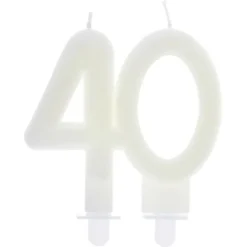 Discount Bougie Anniversaire Chiffre 40 Phosphorescente Theme Joyeux Anniversaire