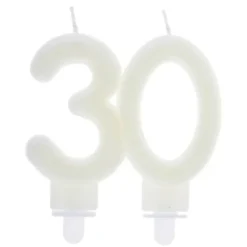 Clearance Bougie Anniversaire Chiffre 30 Phosphorescente Theme Joyeux Anniversaire