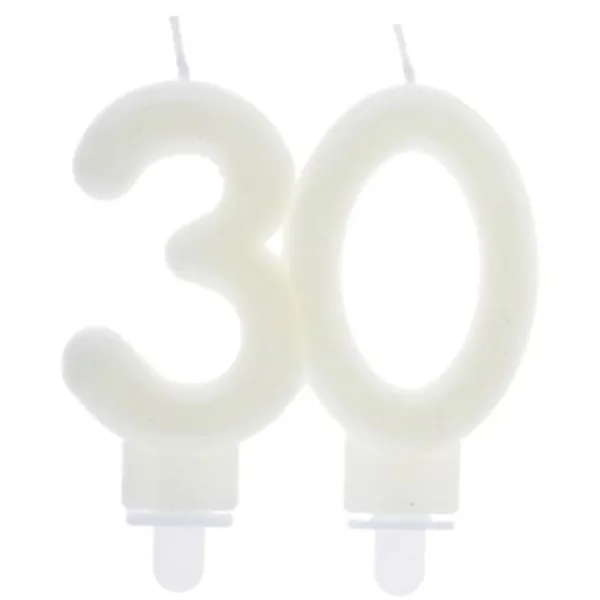 Clearance Bougie Anniversaire Chiffre 30 Phosphorescente Theme Joyeux Anniversaire
