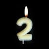 New Bougie Anniversaire Chiffre 2 Phosphorescente Theme Joyeux Anniversaire