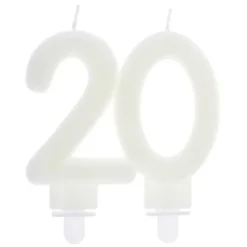 Outlet Bougie Anniversaire Chiffre 20 Phosphorescente Theme Joyeux Anniversaire