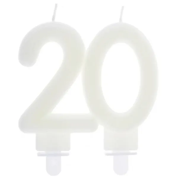 Outlet Bougie Anniversaire Chiffre 20 Phosphorescente Theme Joyeux Anniversaire