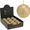 Badaboum Bougie Boule Décorative Or 7Cm
