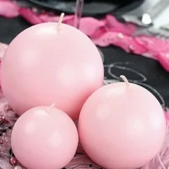 Badaboum Bougie Boule Sphere Rose 6Cm Sale