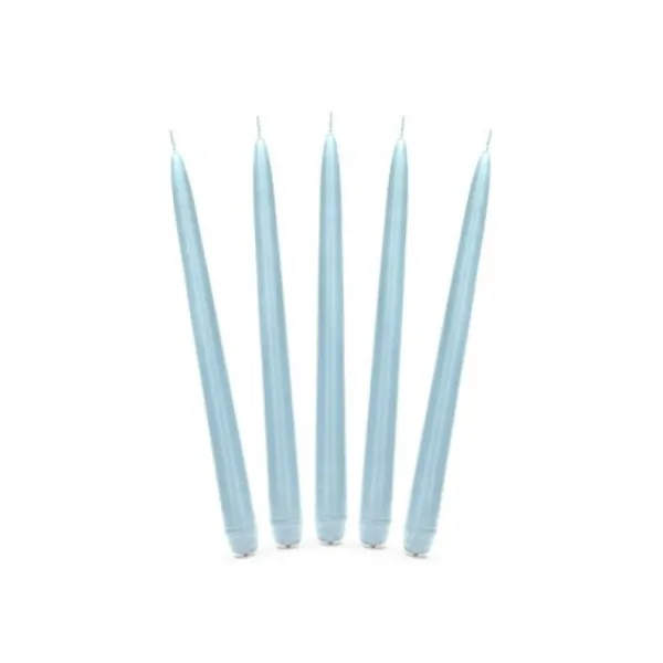 Badaboum Bougie Chandelier Mariage Bleu Ciel X 10 Pi Ces Online