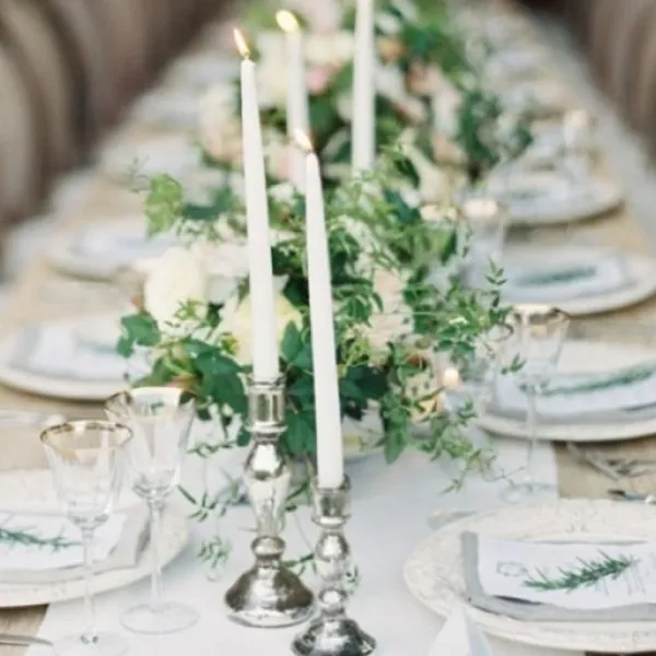 Badaboum Bougie Chandelier Mariage Blanc Nacr X 10 Pi Ces Outlet