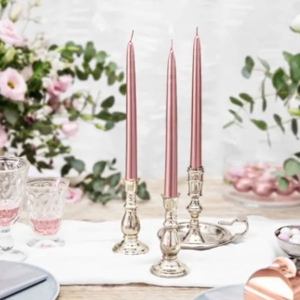 Badaboum Bougie Chandelier Mariage Rose Gold X 10 Pi Ces Best