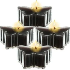 Badaboum Bougie Chauffe Plat Forme Papillon Noir X 4 Pi Ces Discount