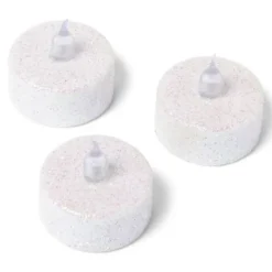 Badaboum Bougie Chauffe Plat Led Paillet Blanche X 3 Pi Ces Outlet