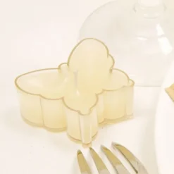 Badaboum Bougie Chauffe Plat Papillon Ecru X 4 Pi Ces New