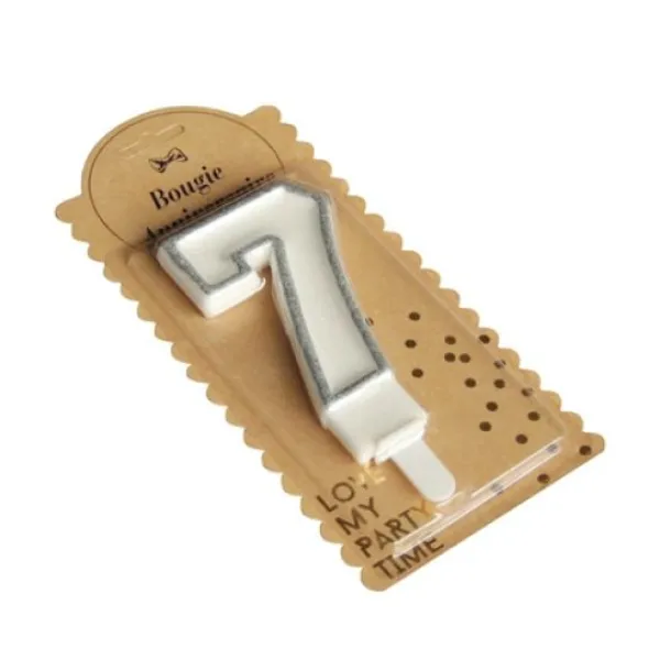Online Bougie Chiffre Anniversaire Paillet 7 Theme Joyeux Anniversaire