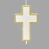 Online Bougie Communion Croix Paillet Or Theme Communion
