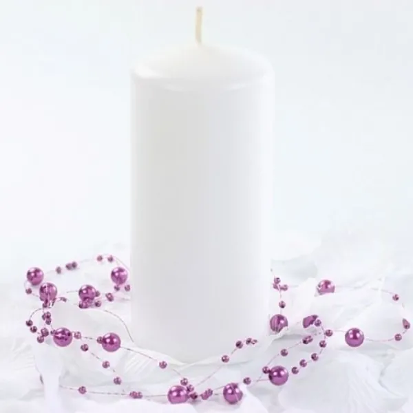 Badaboum Bougie Cylindrique Blanche 12Cm X 6 Pi Ces Best