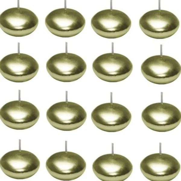 Badaboum Bougie Flottante Or X 50 Pi Ces