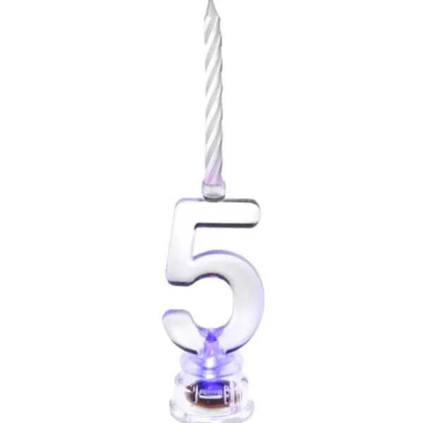 Discount Bougie Led Anniversaire Chiffre 5 Theme Joyeux Anniversaire