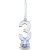 Hot Bougie Led Anniversaire Chiffre 3 Theme Joyeux Anniversaire
