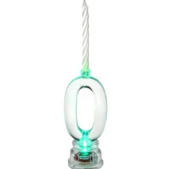 Hot Bougie Led Anniversaire Chiffre 0 Theme Joyeux Anniversaire