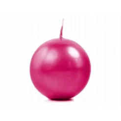 Badaboum Bougie Mariage Boule Fuchsia 6Cm