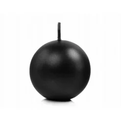 Badaboum Bougie Mariage Boule Noire 6Cm X 10 Pi Ces